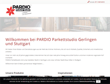 Tablet Screenshot of parkettstudio-korntal.de